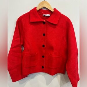 Zara Red Coat